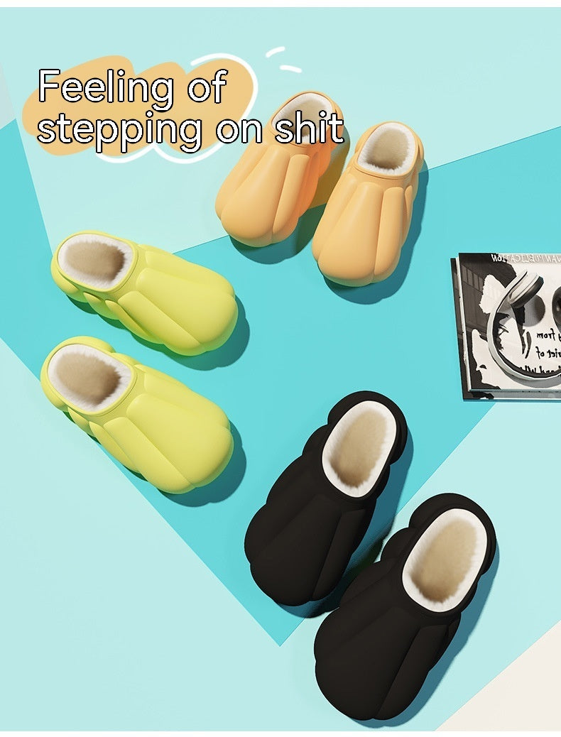 Couple Personality Baotou Pumpkin Cotton Slippers 1730065002796290048