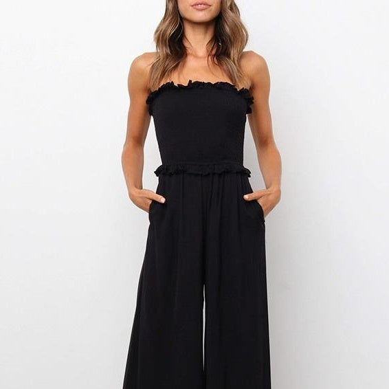 European And American Leisure Loose Sleeveless Jumpsuit 1732637853818687488