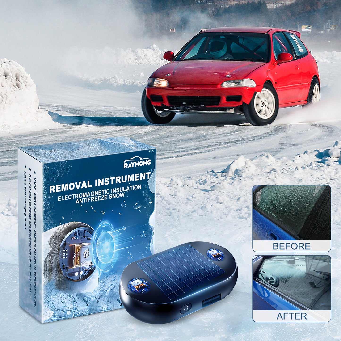 Portable Anti-freezing Tool For Car Windshield Rearview Mirror 1734425223459115008
