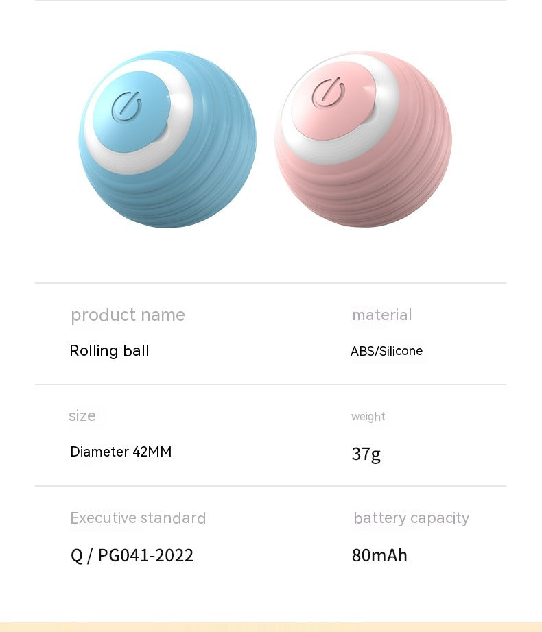Automatic Moving Bouncing Rolling Ball Smart Cat Toy Ball Self-Moving Kitten Toy For Indoor Cat Kitten 1734817921546457088