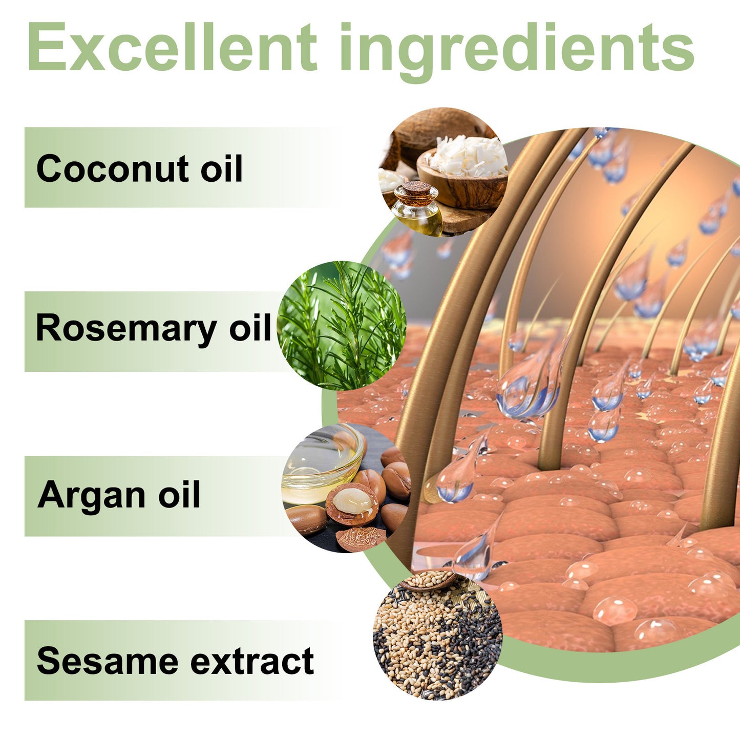 Herbal Dense Hair Oil Solid Anti-drop Strong Scalp Repair Soft And Smooth 1741752839438471168
