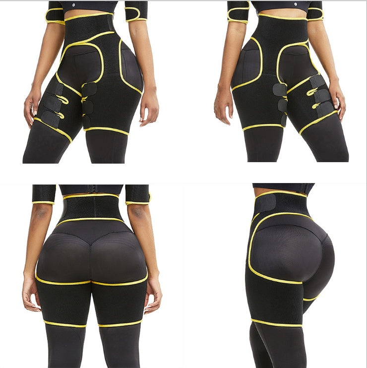 Sports Waist Belt Adjustable One-piece Girdle Leg Straps 174371304141