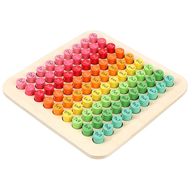 Wooden multiplication formula table teaching aids 1746527646032
