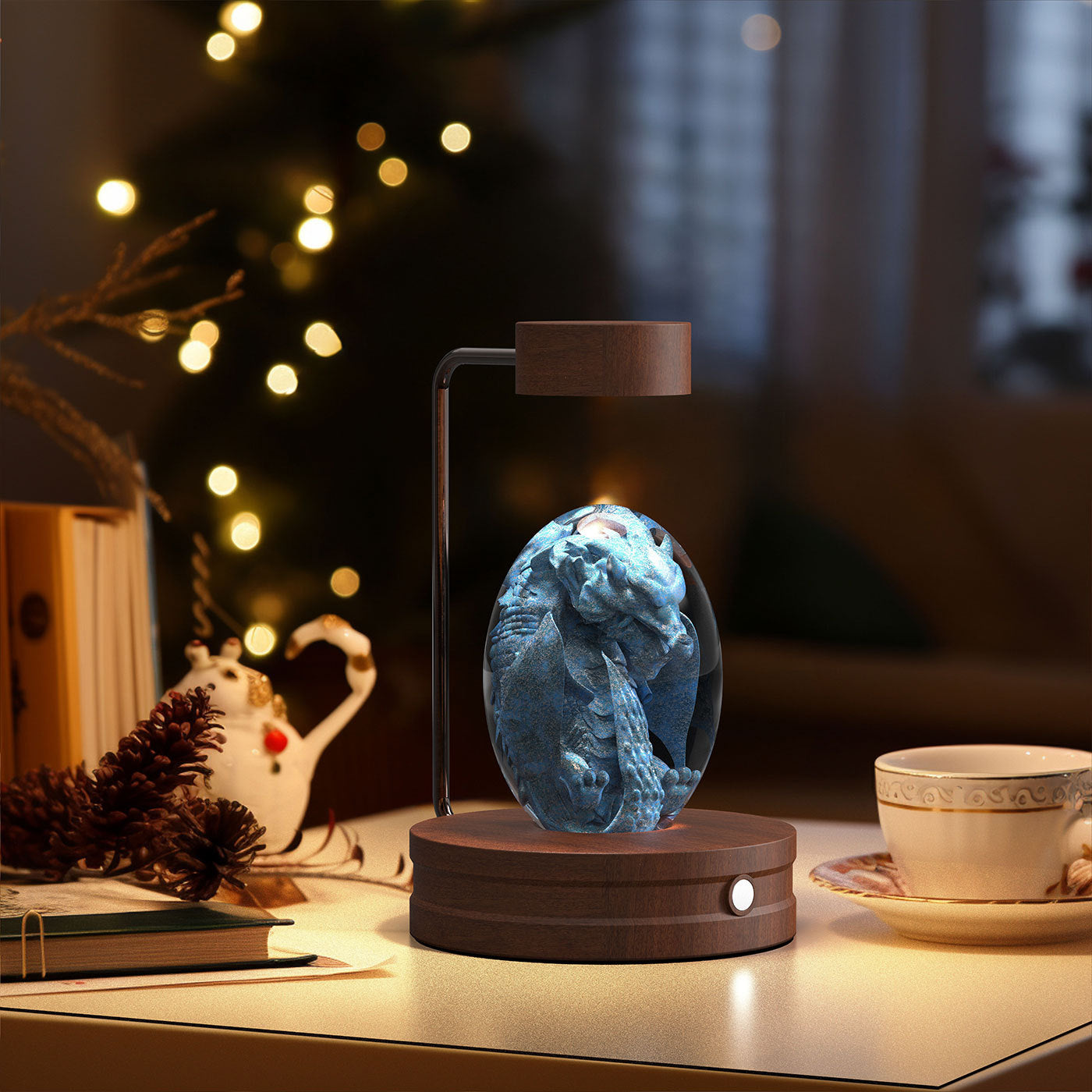 Crystal Ball Cosmic Dinosaur Indoor Night Light USB Power Warm Bedside Light Birthday Gift Night Lamp 175e26f8 72c0 49d3 af40