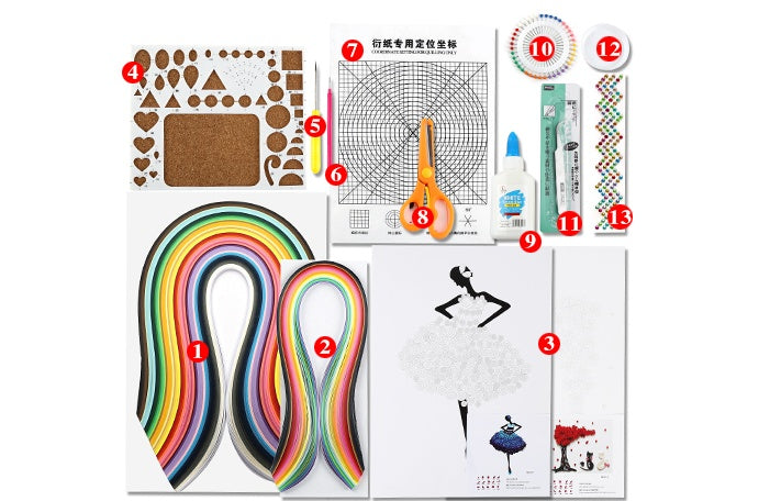 DIY Paper Craft Quill Art Kit 177123631809