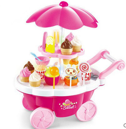 Children pretend play toys simulation candy Cart 1811891379087