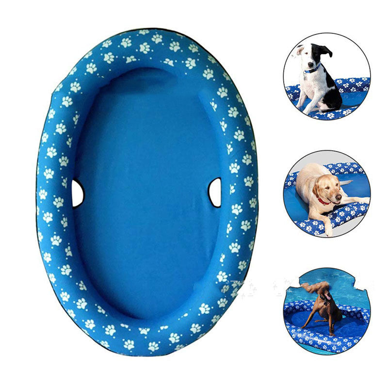 Dog Swimming Pool Inflatable Hammock Pets Pool Floating Bed Spring Summer Swimming Ring 1819338343536