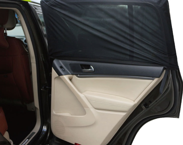 Car black mesh screen sunshade sunscreen anti-mosquito window cover side curtain sun gear 1827903503231
