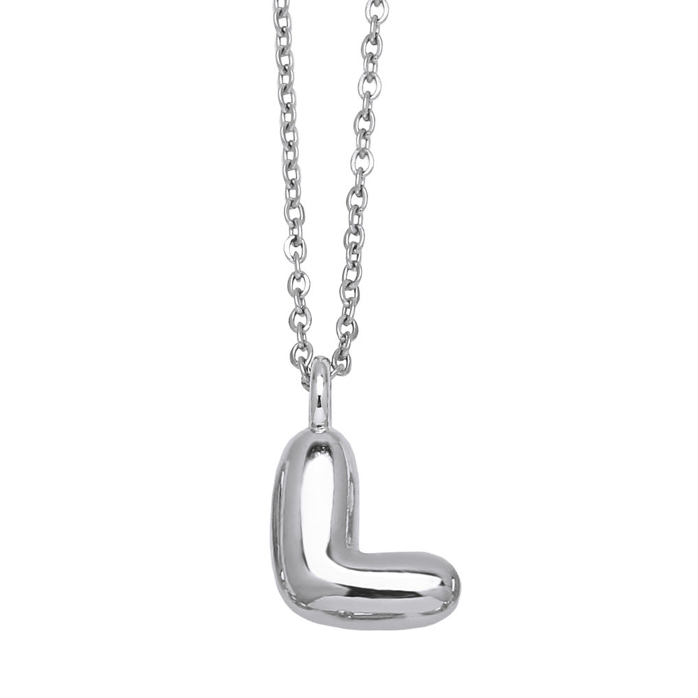Copper Plated Gold 26 English Letters Pendant Necklace Niche Personality Clavicle Chain 182ce4b3 7022 4506 9b35 0447eba45a11