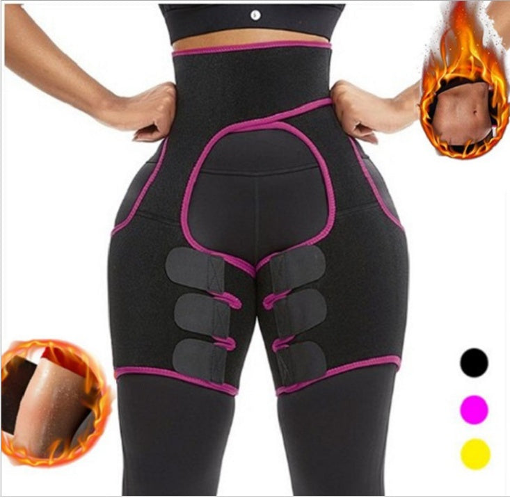 Sports Waist Belt Adjustable One-piece Girdle Leg Straps 1840012286237