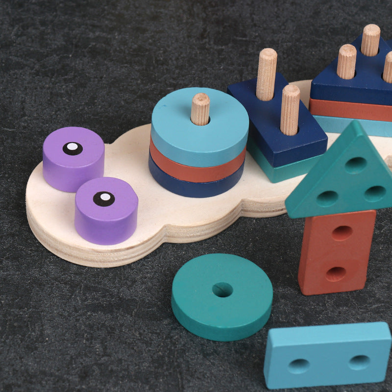 Montessori Early Learning Wooden Set Column 1842421743015