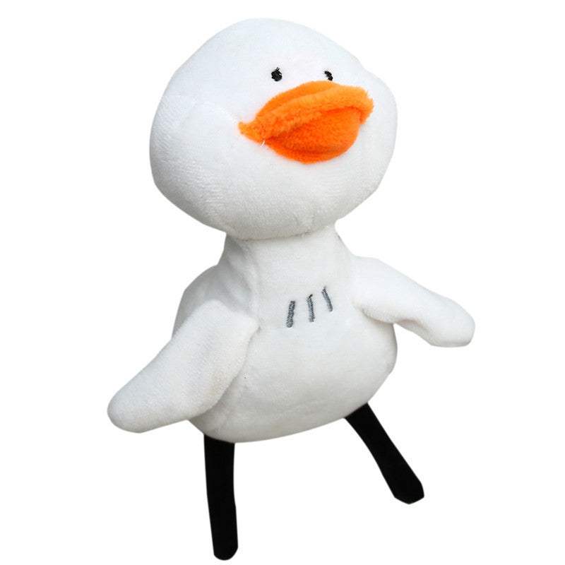 Little white duck plush pendant 1847213108843