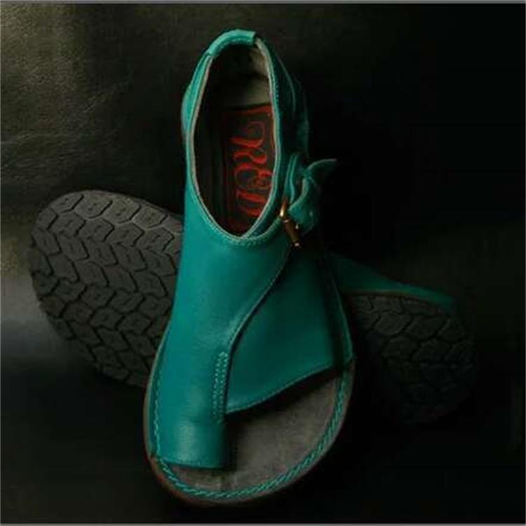 Buckle toe flat sandals and slippers 1870448301120