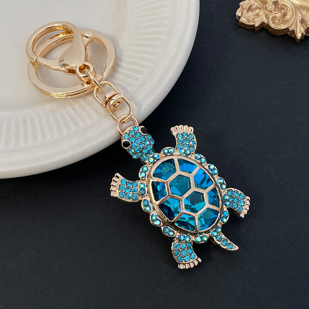 Color Diamond Metal Cute Turtle Car Key Ring 1870cdeb d339 49f6 851b 07b9ecd2991d