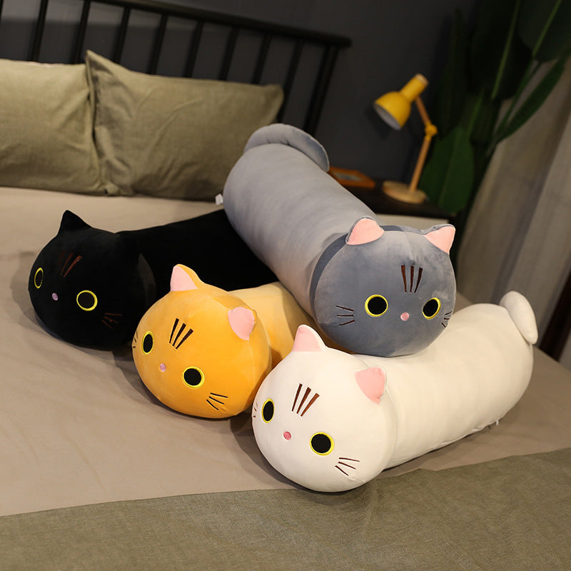 Large Size Cartoon Cat Plush Toys Stuffed Cloth Doll Long Animal Pillow Cushion 18922263003115
