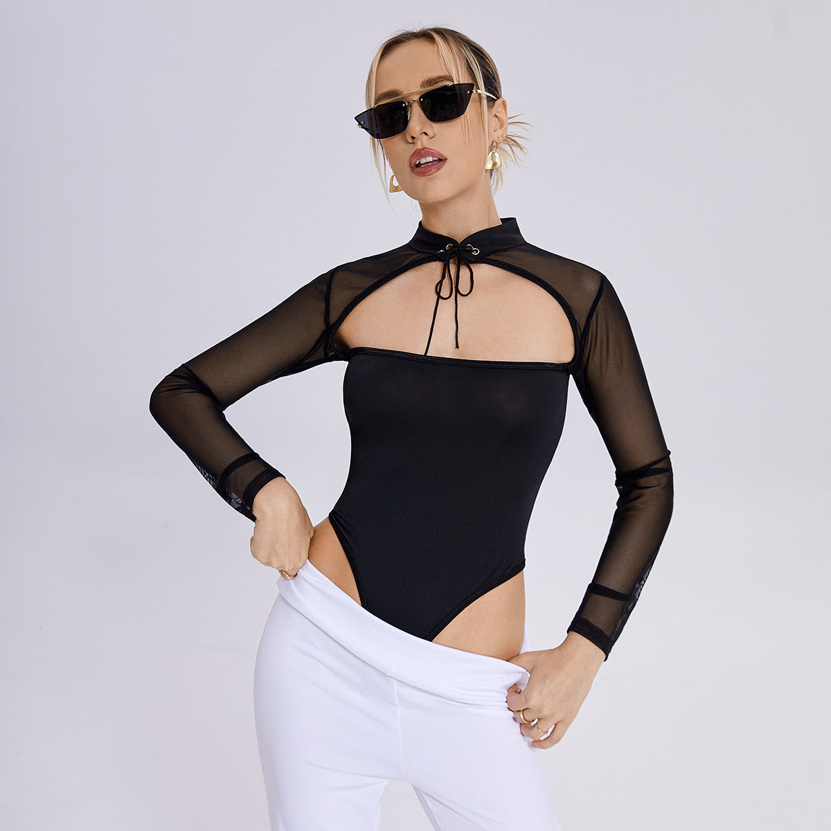 2023 New Sexy Network Gauze Nightclub Body Clothes - HD Wireless Product #4