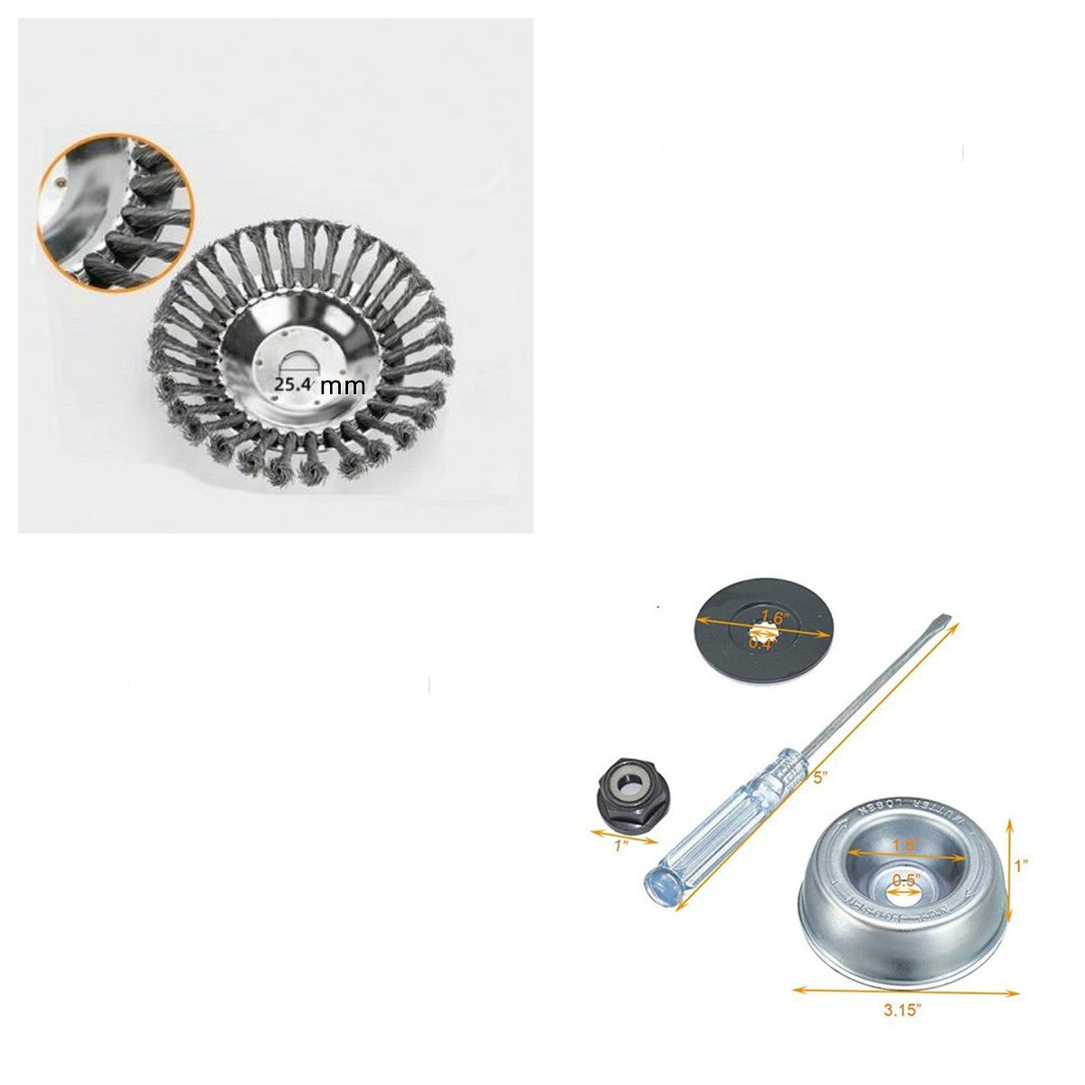 Factory Direct Sales Wire Rust Removal Lawn Mower Lawn Mower Head Lawn Mower Weeding Head Lawn Mower Weeding Filament Disc 18