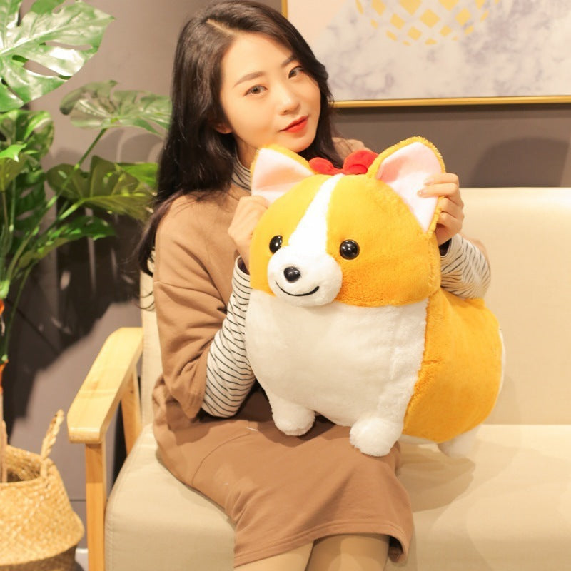 Peach Heart Butt Corgi Doll Corgi Dog Plush Toy 1904561683143