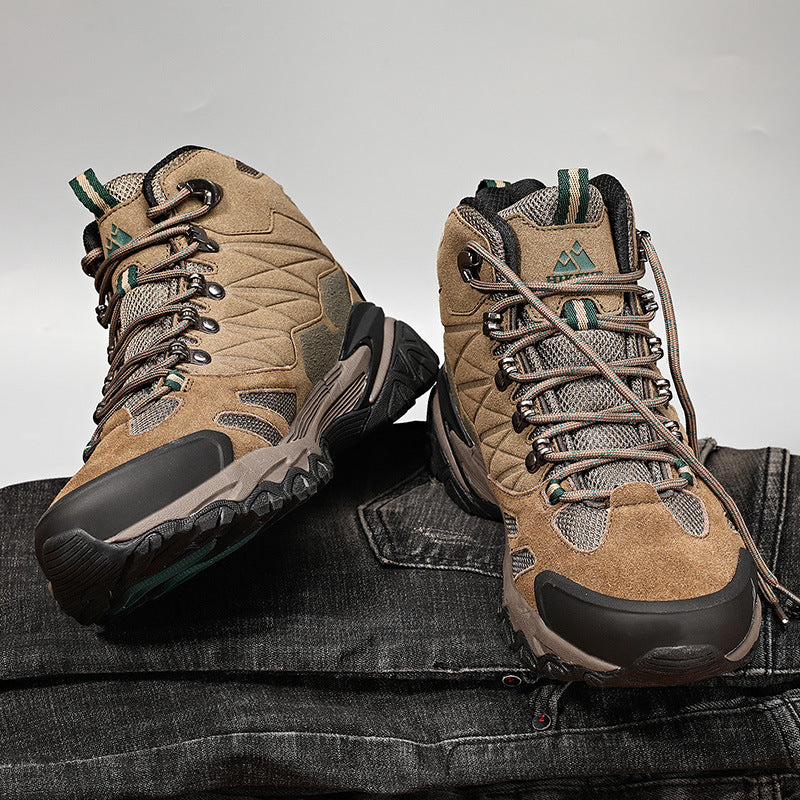 Outdoor Leisure Sports High-top Waterproof Non-slip Men's Hiking Shoes 1904d105 6967 4a61 9572 a2d3f4477aee