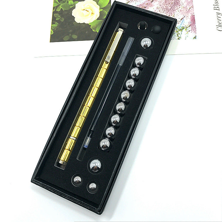 Stress Reducer Relief Toys Gift Box funny black golden kits Fidget magnetic polar pen with stylus ball pen - 图片 17