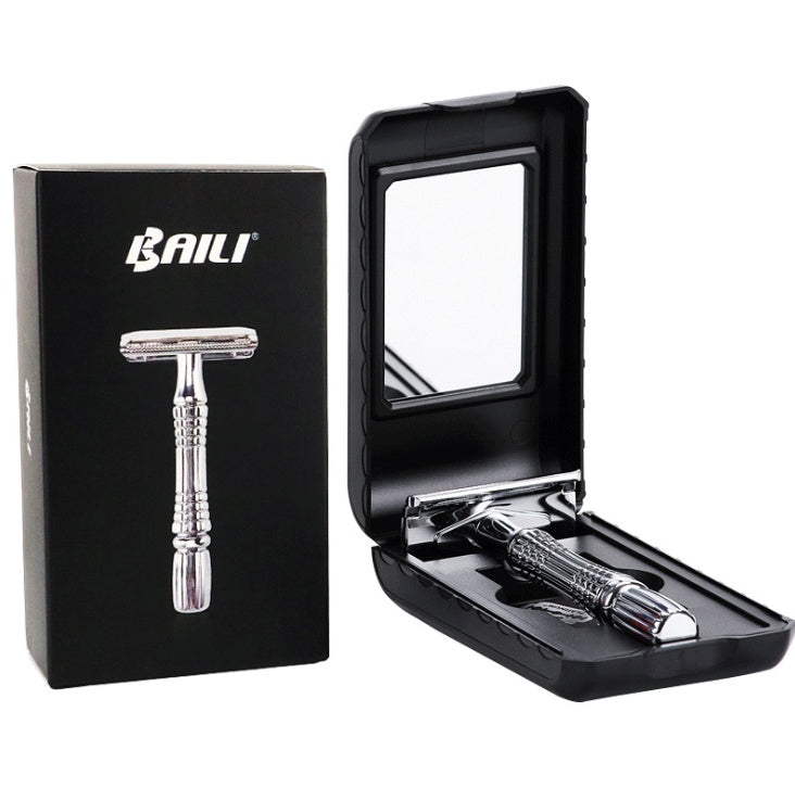 Safety Double Edge Razor For Men Shaving Set Knife Barber Straight Razor Men's Shaving Razor Blades Shaving Machine 193112633
