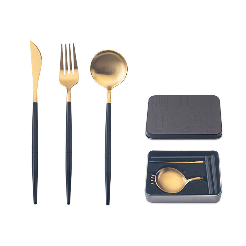 stainless steel portable cutlery set 1932690252082