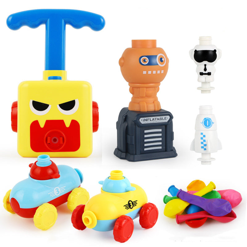 Power Balloon Launch Tower Toy Puzzle Education Inertia Air Power Balloon Car Science Experimen Toy For Children Gift 194440