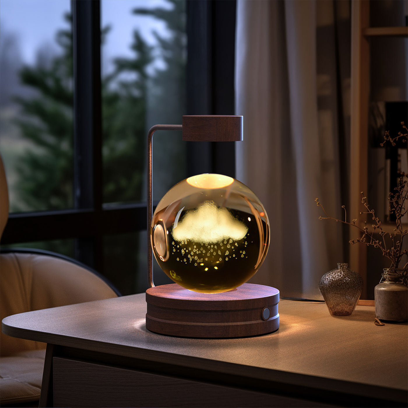 Crystal Ball Cosmic Dinosaur Indoor Night Light USB Power Warm Bedside Light Birthday Gift Night Lamp 19475175 ed54 49f6 bb9e