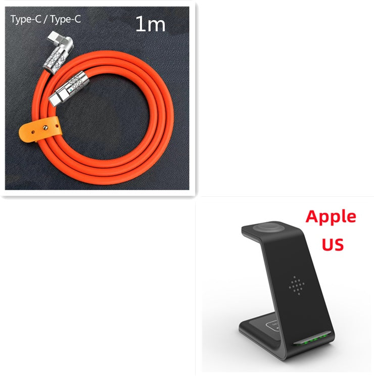 3 In 1 Fast Charging Station Wireless Charger Stand Wireless Quick Charge Dock For Phone Holder - 图片 28