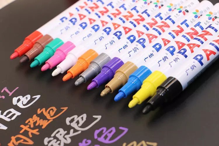 Colorful Waterproof Pen Car Tyre Tire Tread CD Metal Permanent Paint 19709559480