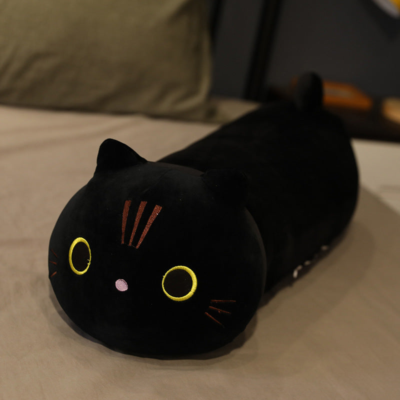 Large Size Cartoon Cat Plush Toys Stuffed Cloth Doll Long Animal Pillow Cushion 19716638834997