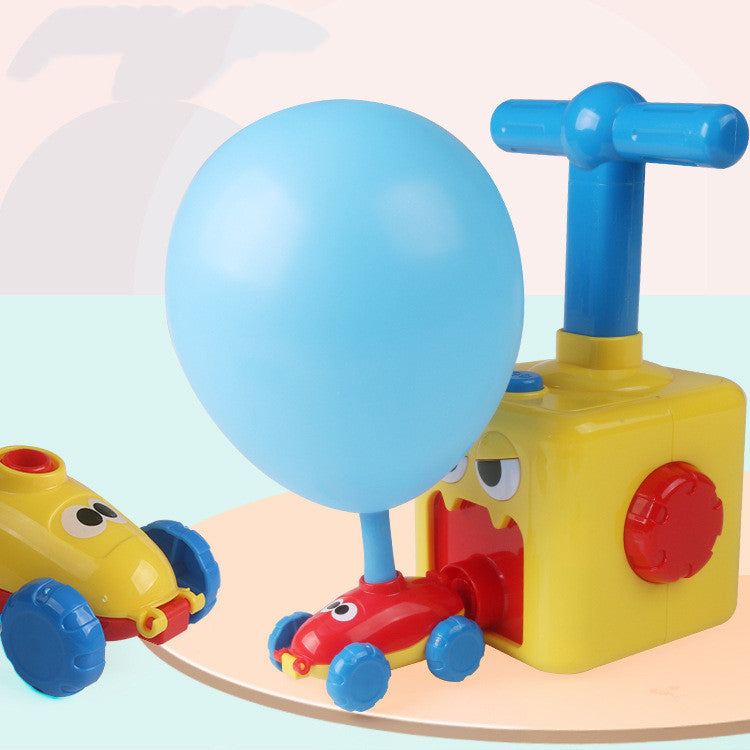 Power Balloon Launch Tower Toy Puzzle Education Inertia Air Power Balloon Car Science Experimen Toy For Children Gift 198881
