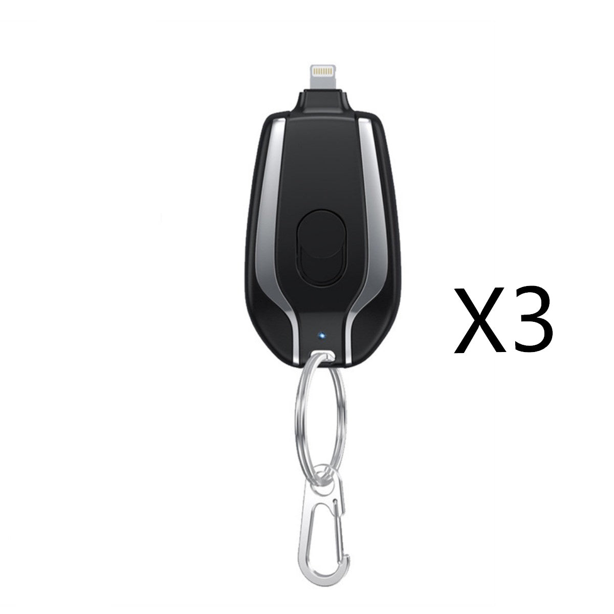 1500mAh Mini Power Emergency Pod Keychain Charger With Type-C Ultra-Compact Mini Battery Pack Fast Charging Backup Power Bank - 图片 2