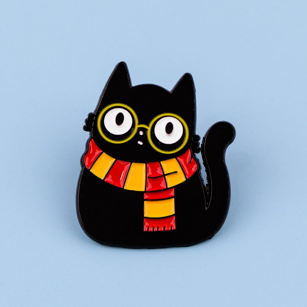 Creative Cartoon Cute Black Cat Alloy Brooch