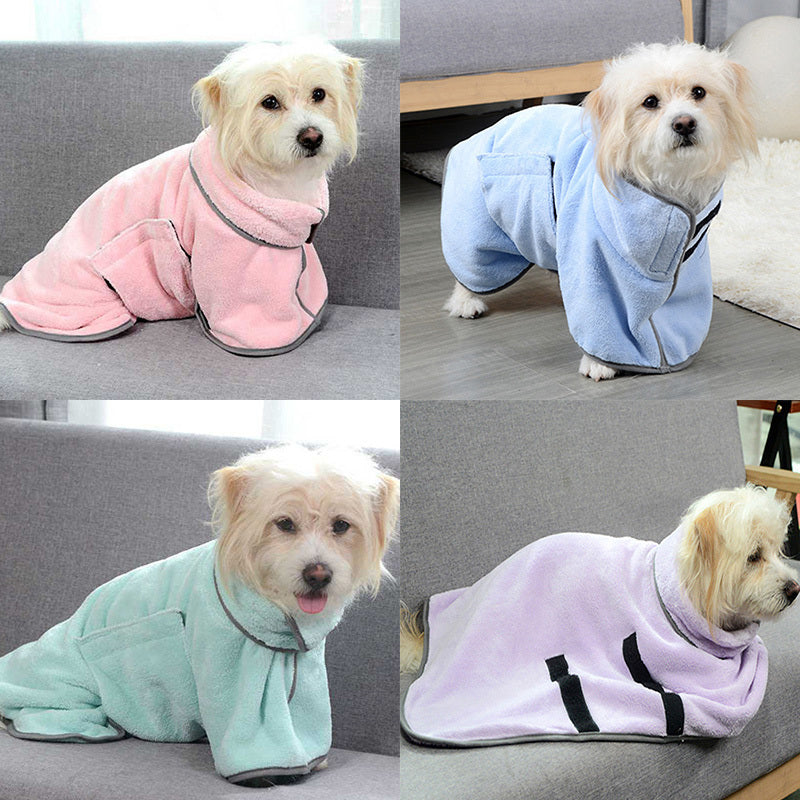 Quick-drying Pet Absorbent Towel Dog Bathrobe Pet Dog Bath Towel For Dogs Cats Microfiber Absorbent Pet Drying Towel Pet Supp