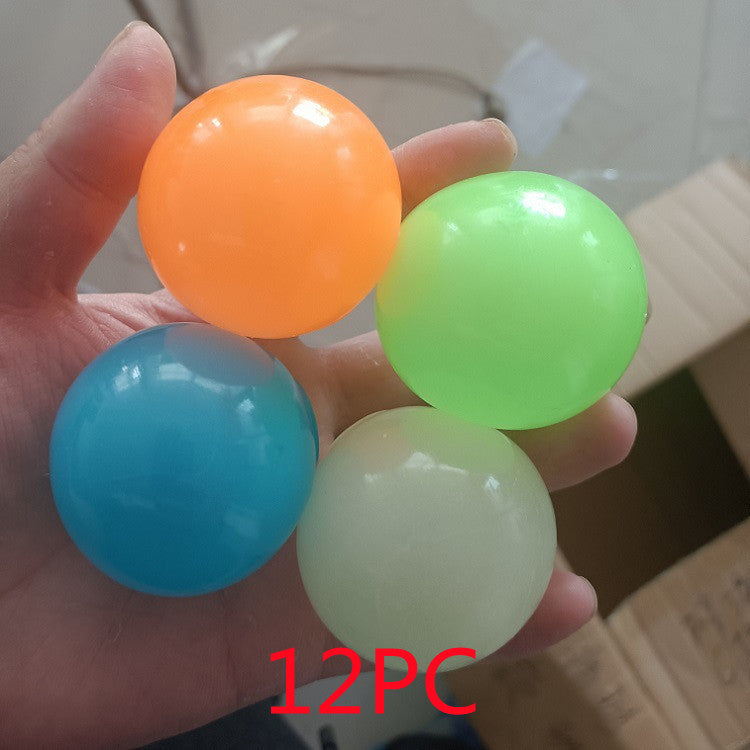 Luminous Sticky Ball Toys Sticky Wall Home Party Games Glow In The Dark Novelty Toys Decompression Squeeze Toy 1a6874f1 559d