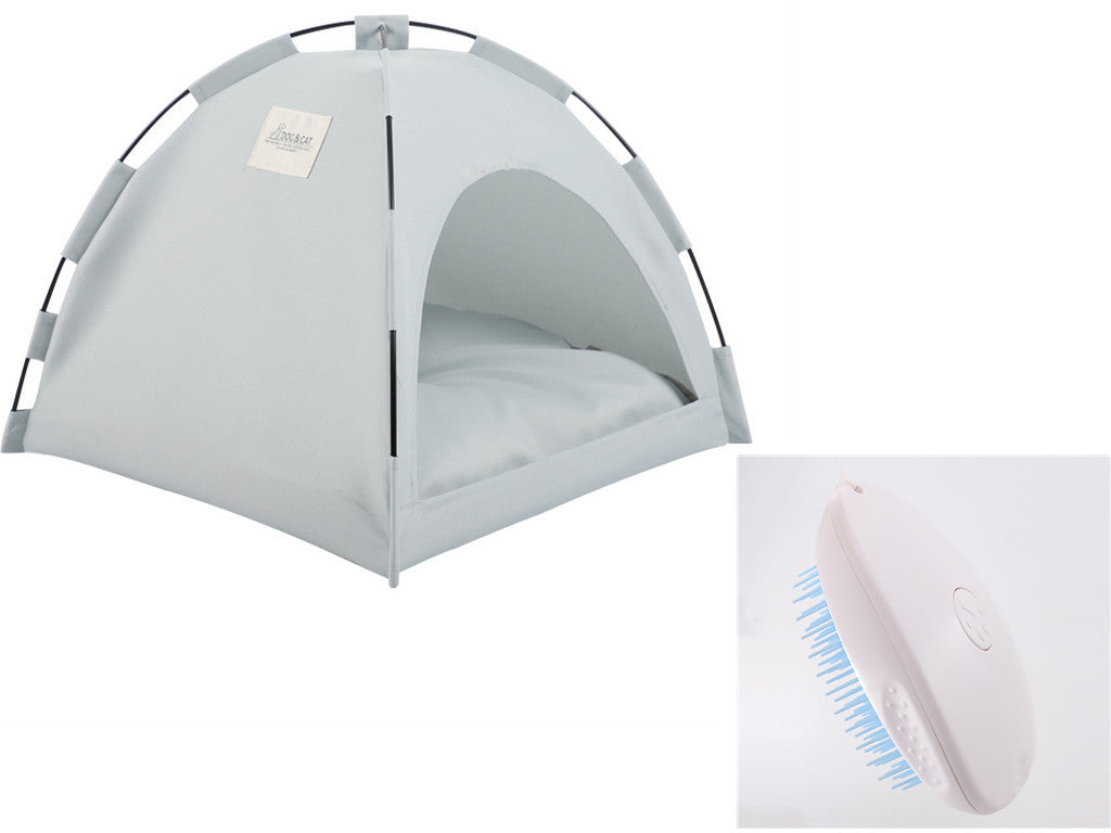 Cat Tent Cooling Mat Dog House Pet Sofa Camping Dog Bed With Cushion For Dog Kennel Indoor Cat Nest Cat Bed Pets Products 1b