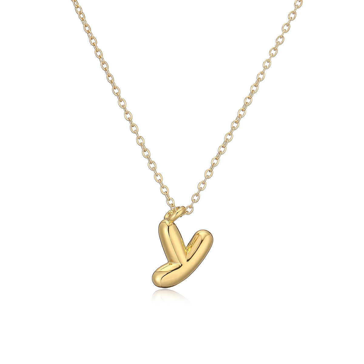 Copper Plated Gold 26 English Letters Pendant Necklace Niche Personality Clavicle Chain 1c5711a3 8d91 4b8f 9730 6f044bbf2b69