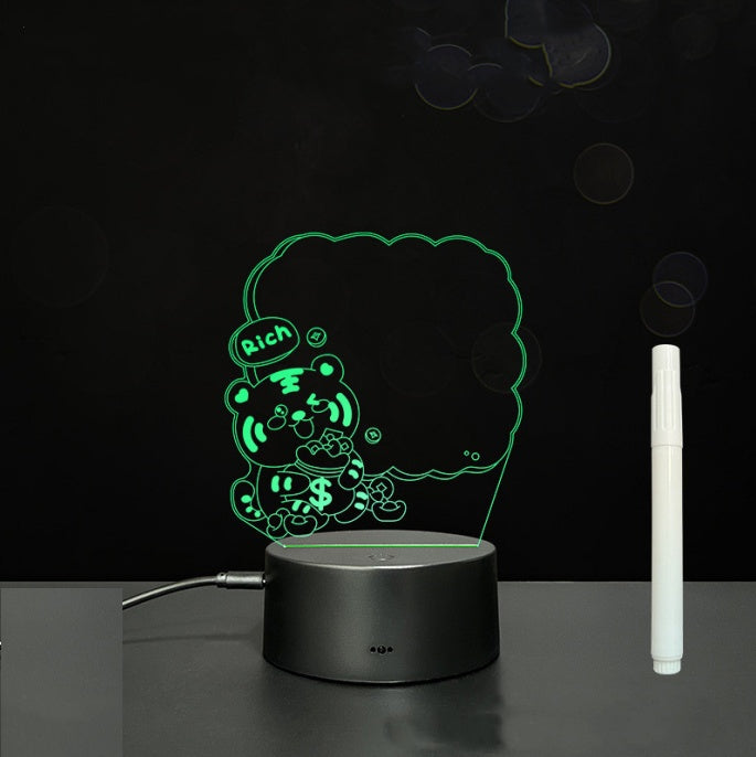 3D Acrylic Board Handwriting Message Board LED Light - HD Wireless Product #58