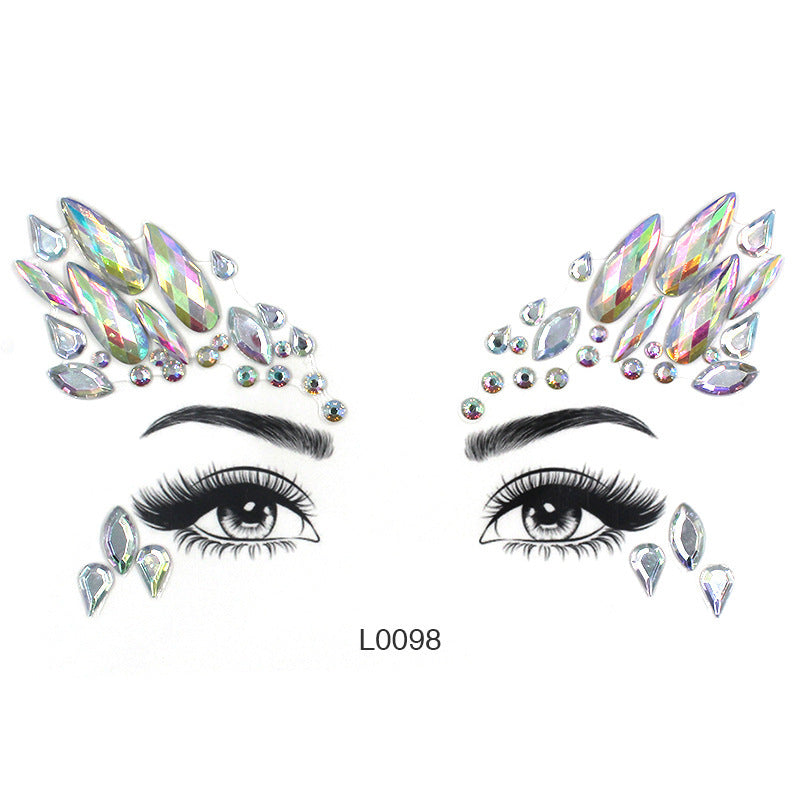 Women's Fashion Party Decoration Face Stickers 1dee8c1c b81d 417f ba02 f89588f04104