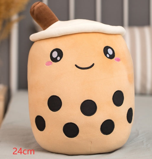 Cute Fruit Drink Plush Stuffed Soft Strawberry Milk Tea Plush Boba Tea Cup Toy Bubble Tea Pillow Cushion Kids Gift 1deea842 a