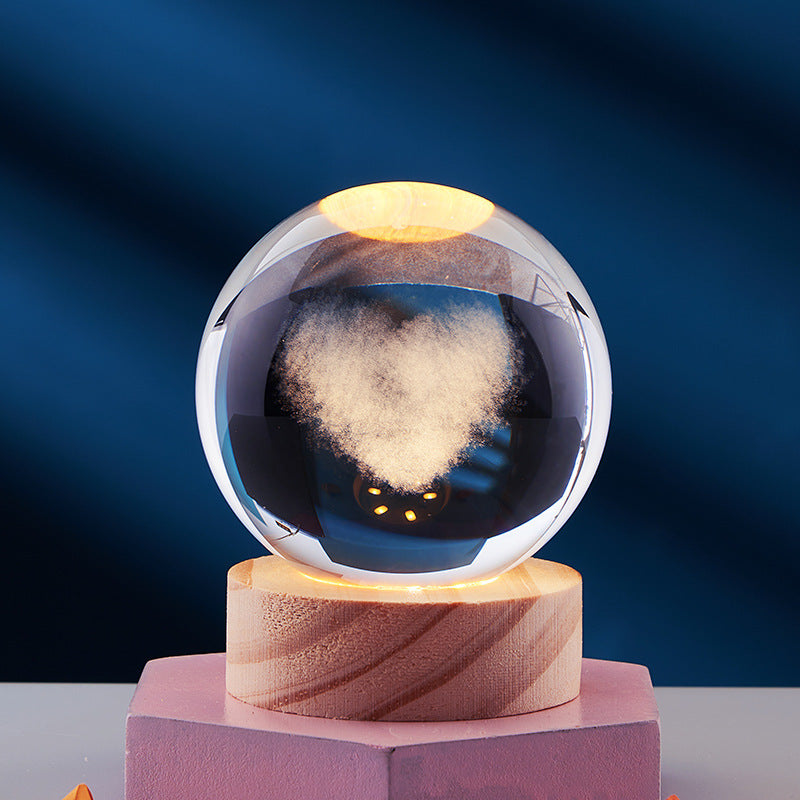 Crystal Ball 3D Inner Carved Solar System Glowing Night Lights Warm Bedside Light Festival And Kid Gift Night Lamp 1e67b8d8 a