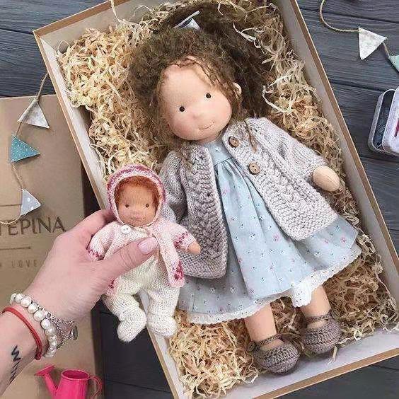 Handmade Plush Doll Golden Curly Girl Finished Product 1e9035c7 be04 46df 834d 0d7570e08610