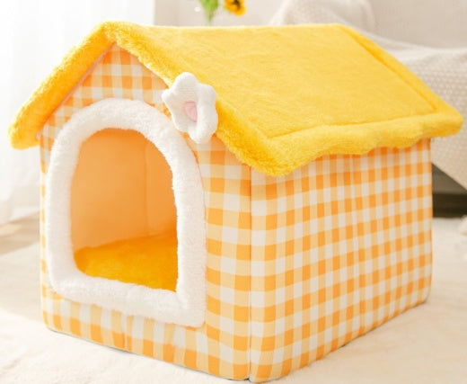 Foldable Dog House Pet Cat Bed Winter Dog Villa Sleep Kennel Removable Nest Warm Enclosed Cave Sofa Pets Supplies 1f18e05e d2