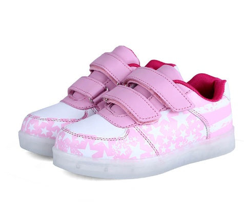Summer New Children's Light Shoes LED Rechargeable Light-emitting Shoes Boys And Girls 1f23177f 18c5 4276 9d2b 86be61c83fc3