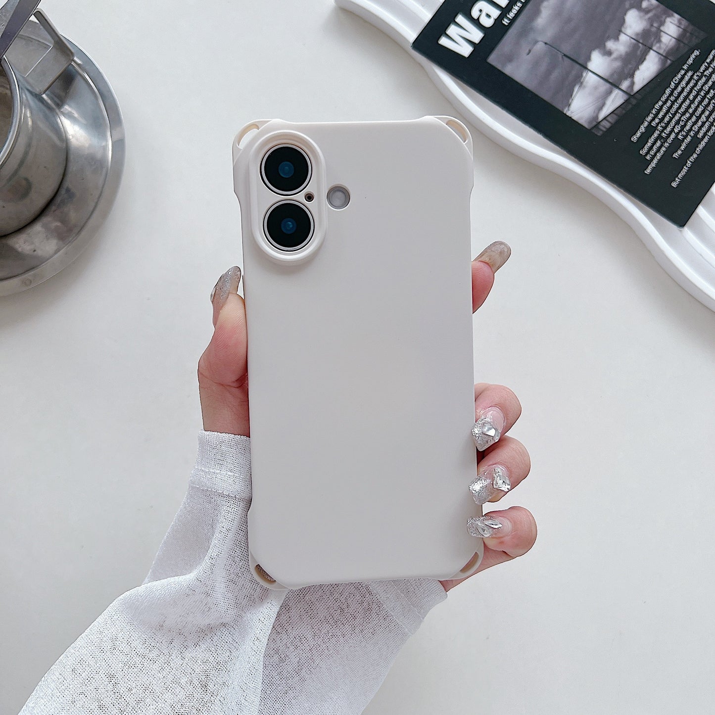 Four-corner Cross Lanyard Liquid Silicone Phone Case Soft Case - 图片 7