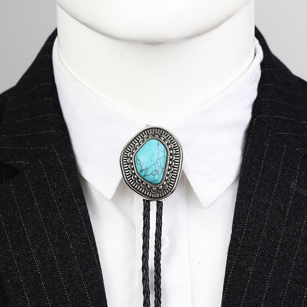 Celtic Pattern Turquoise Agate Bolo Tie 1fb2d2a5 72a9 46e7 95e7 28ff7e6a6482