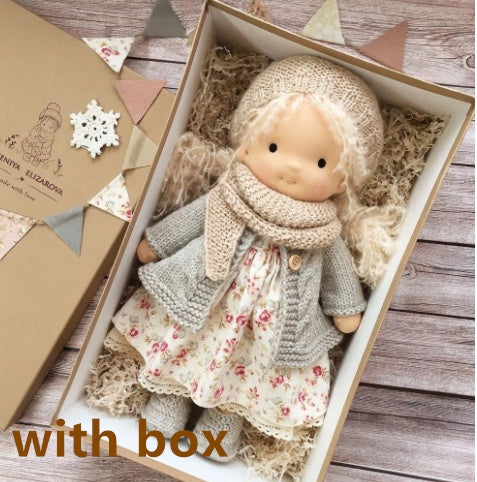 Handmade Plush Doll Golden Curly Girl Finished Product 1fc2dd54 29e0 4e92 b58e e12d7dfcb6f0