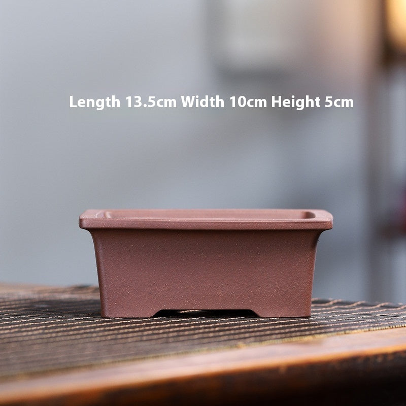 Yixing Purple Sand Small Flower Pot Stoneware Breathable 1fd46da8 ab3e 4693 b023 f96eaf28667e