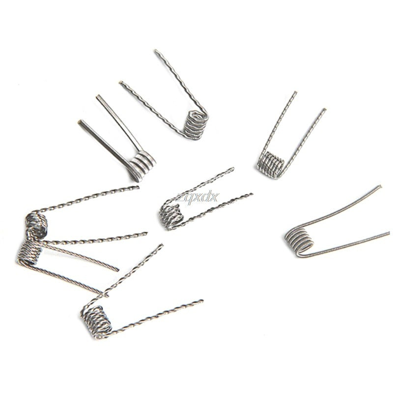 48pcs Pre Built Coils Rta Rda Flat Twisted Fused Clapton Qua - HD Wireless Product #5